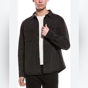 Slate & Stone Men’s Black Button-Up Shirt Jacket Size Large new with tags